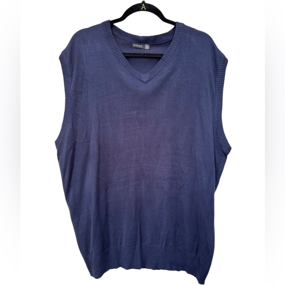 Bagazio Men's Blue Sweater Vest 3X - Picture 4 of 6